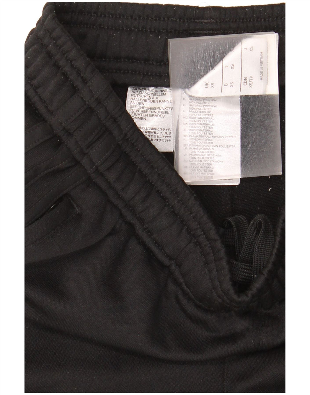 Adidas Mens Graphic Tracksuit Trousers XS Black Polyester