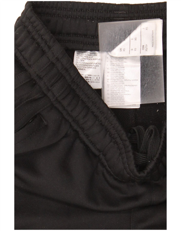 Adidas Mens Graphic Tracksuit Trousers XS Black Polyester