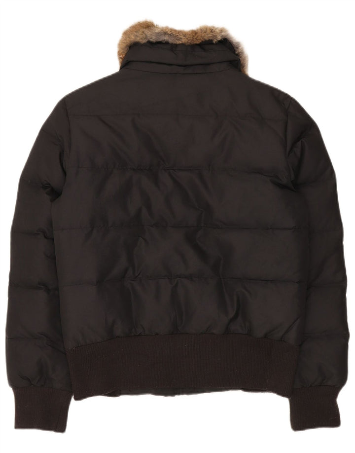 Sergio Tacchini Damen Wattierte Jacke IT 42 Medium Schwarz Polyester