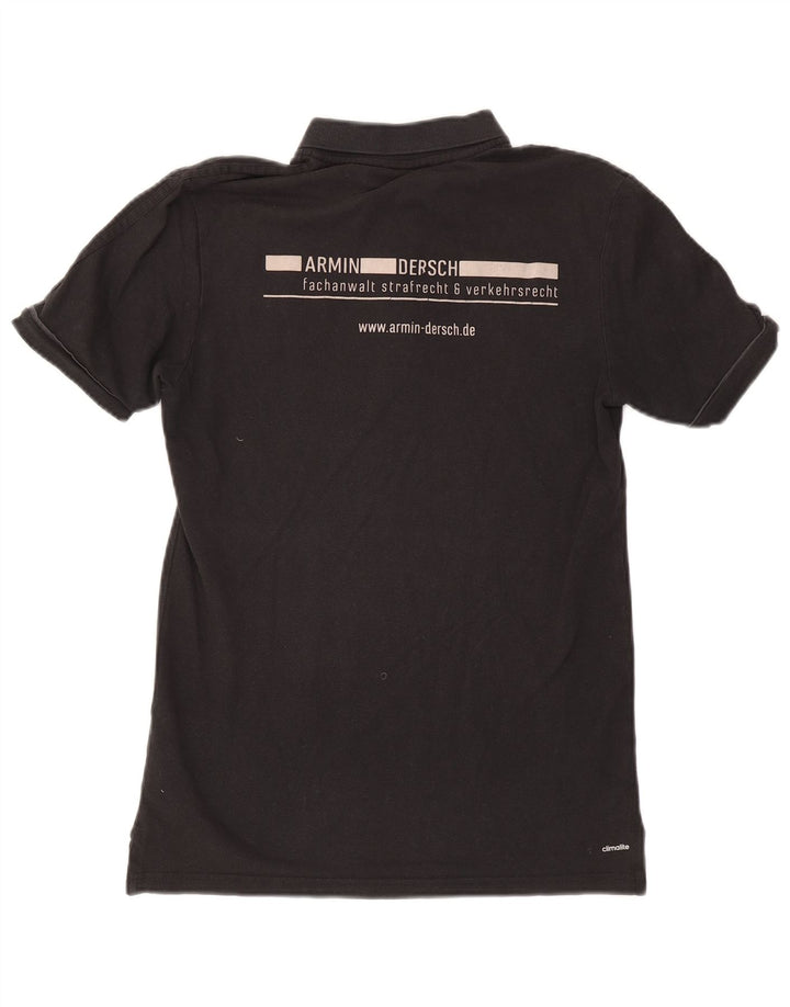 Adidas Herren-Poloshirt mit Grafik, mittelschwarz, Baumwolle