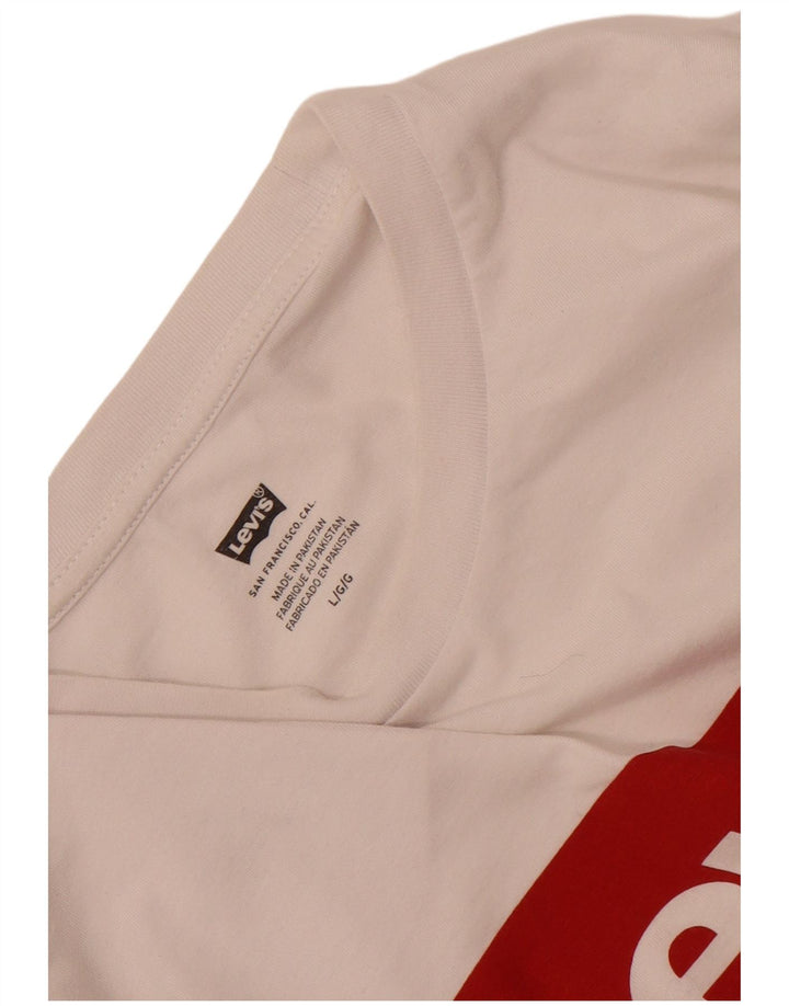 Levi's Mens Graphic T-Shirt Top Large White