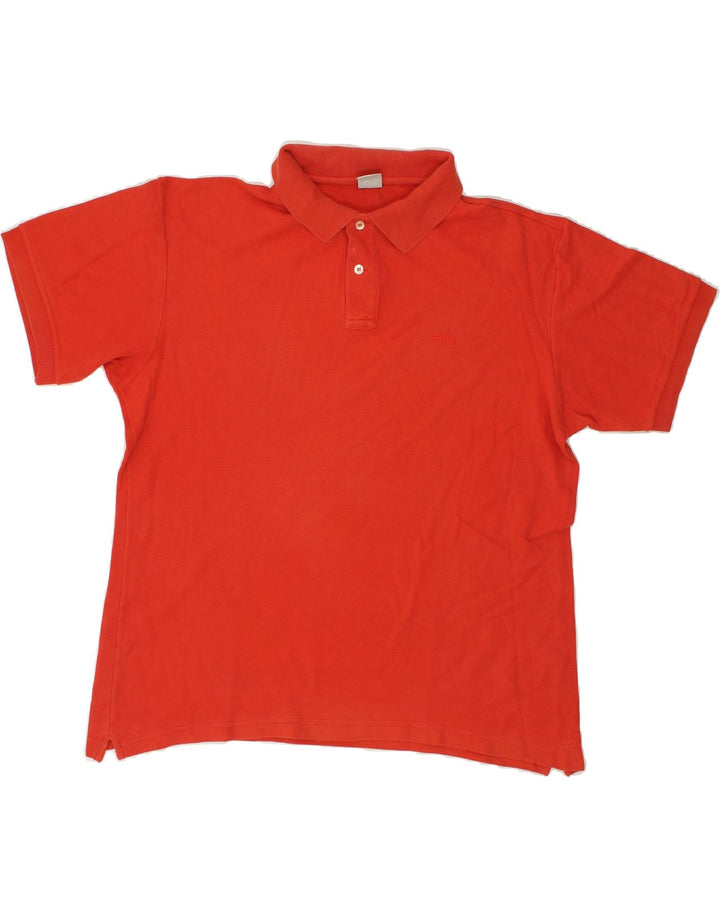 FILA Mens Polo Shirt XL Red Cotton Vintage Fila and Second-Hand Fila from Messina Hembry 