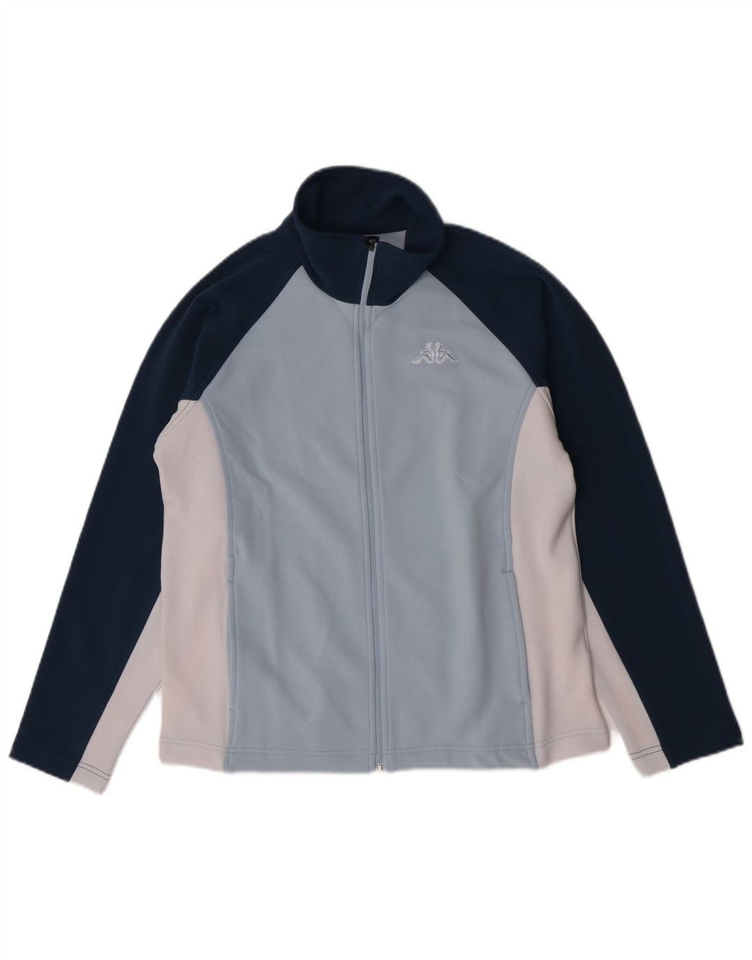 Giacca da tuta da donna Kappa UK 16 Large Blu Colourblock Poliestere