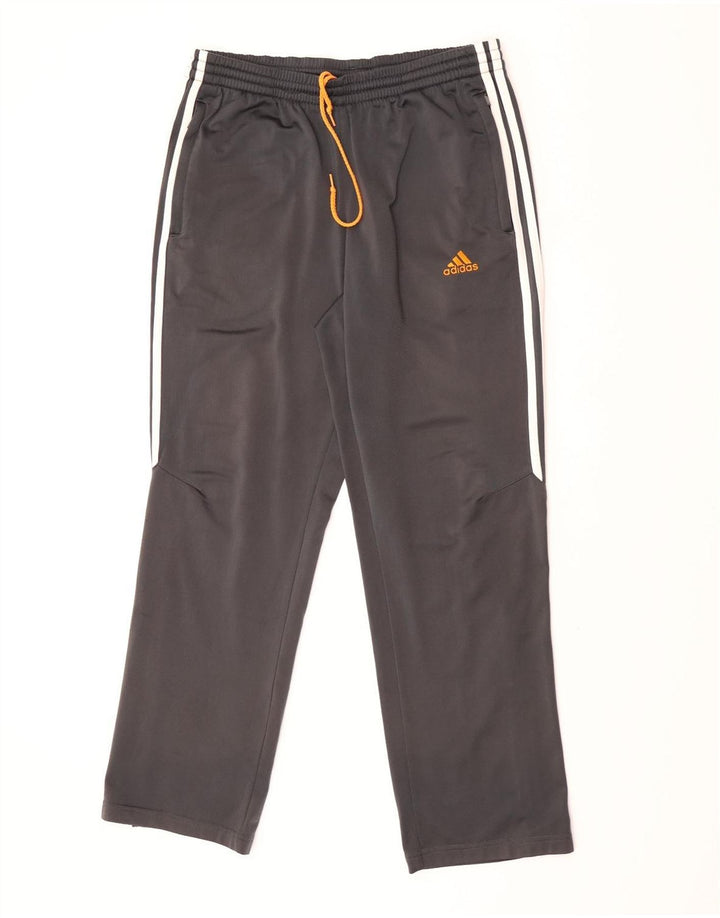 Pantaloni da tuta da uomo Adidas UK 38/40 Poliestere grigio medio