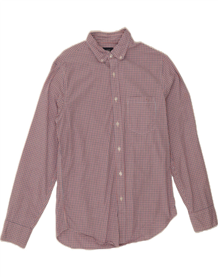 J. CREW Mens Shirt Small Red Check Cotton Vintage J. Crew and Second-Hand J. Crew from Messina Hembry 