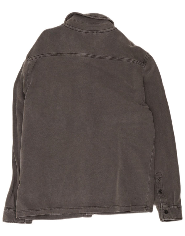 Marks & Spencer Mens Shirt Large Grey Cotton