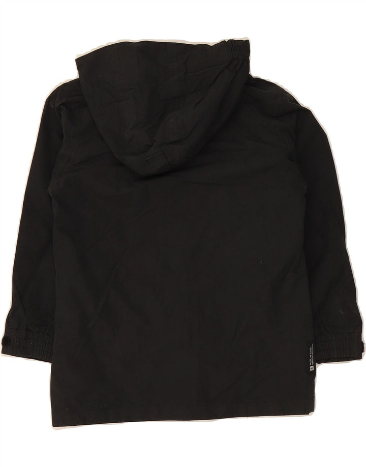 MOUNTAIN EQUIPMENT Girls Hooded Rain Jacket 7-8 Years Black Polyester Vintage Mountain Equipment and Second-Hand Mountain Equipment from Messina Hembry 
