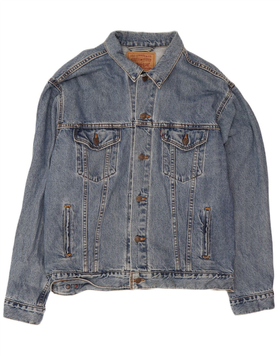 Levi's Herre denimjakke UK 40 Large Blue Cotton