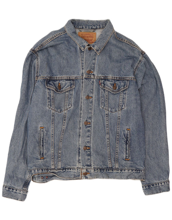 Levi's Herre denimjakke UK 40 Large Blue Cotton