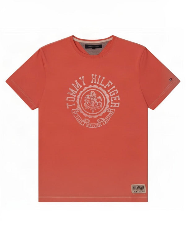 Tommy Hilfiger Mens Graphic T-Shirt Top Medium Red Cotton