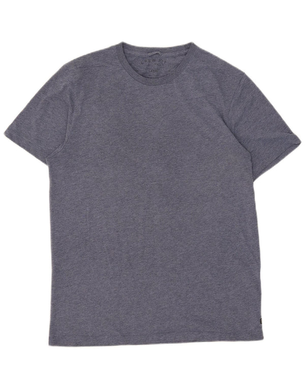 Vintage Mens T-Shirt Top Large Blue Cotton