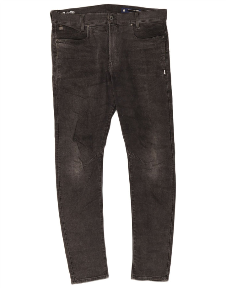 G-Star Mens Slim Jeans W34 L34 Grey Cotton