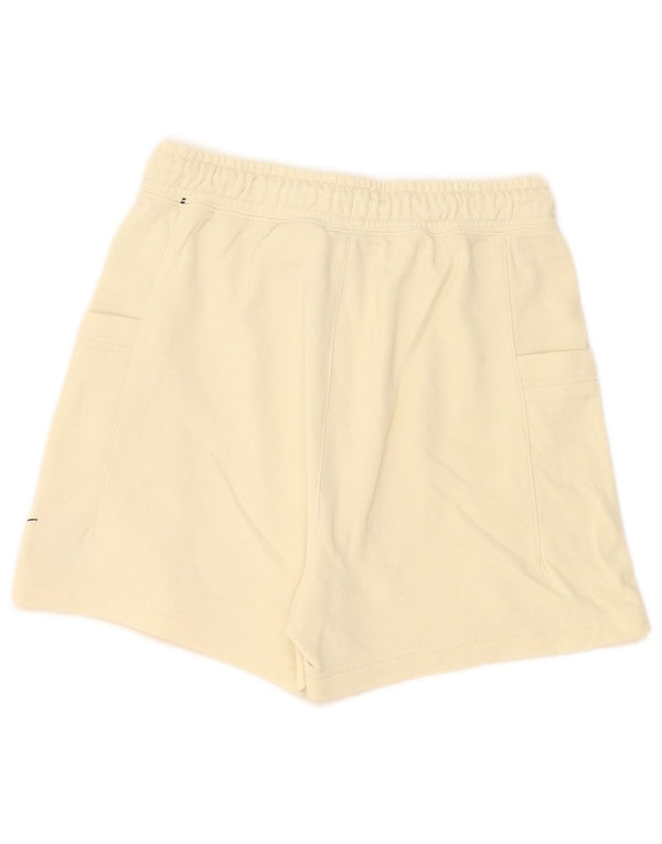 Nike Damen Sportshorts UK 8 Small Beige Baumwolle