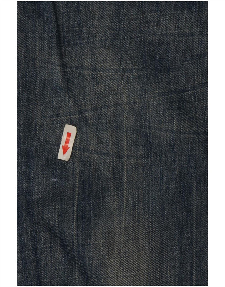 Levi's Womens 570 Distressed Straight Jeans W32 L28 Blue Cotton