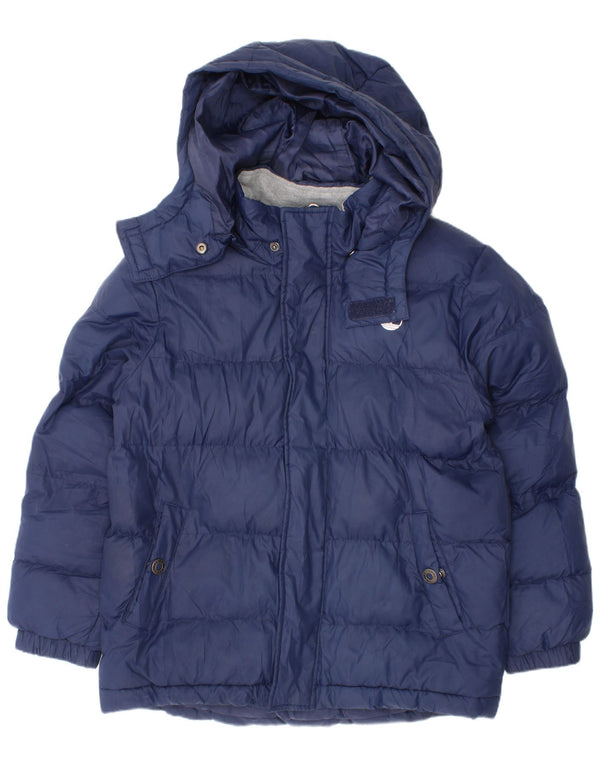 Μπουφάν Timberland Boys Hooded Gadded Jacket 7-8 Years Blue Polyester