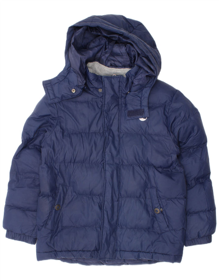 Μπουφάν Timberland Boys Hooded Gadded Jacket 7-8 Years Blue Polyester