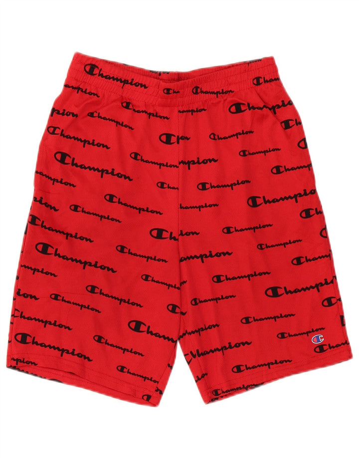Champion Sportshorts mit Grafik für Jungen, 15–16 Jahre, rotes Polyester