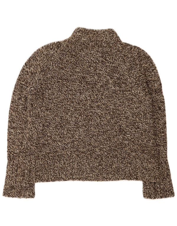 Essentials Cardigan Pull Femme UK 18/20 XL Acrylique Moucheté Marron