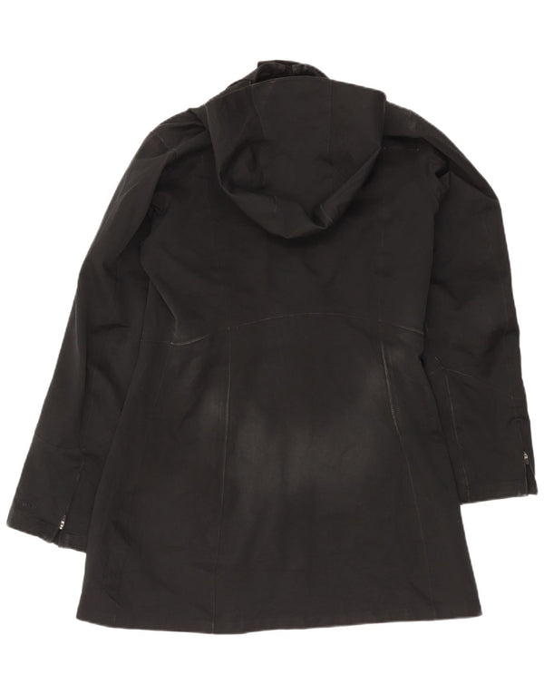 Patagonia Giacca a vento con cappuccio da donna UK 14 Medium Nero Poliestere
