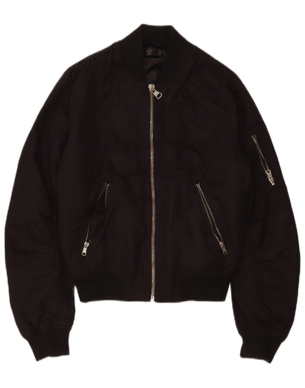 Jachetă bomber supradimensionată pentru femei Topshop UK 6 XS poliester negru