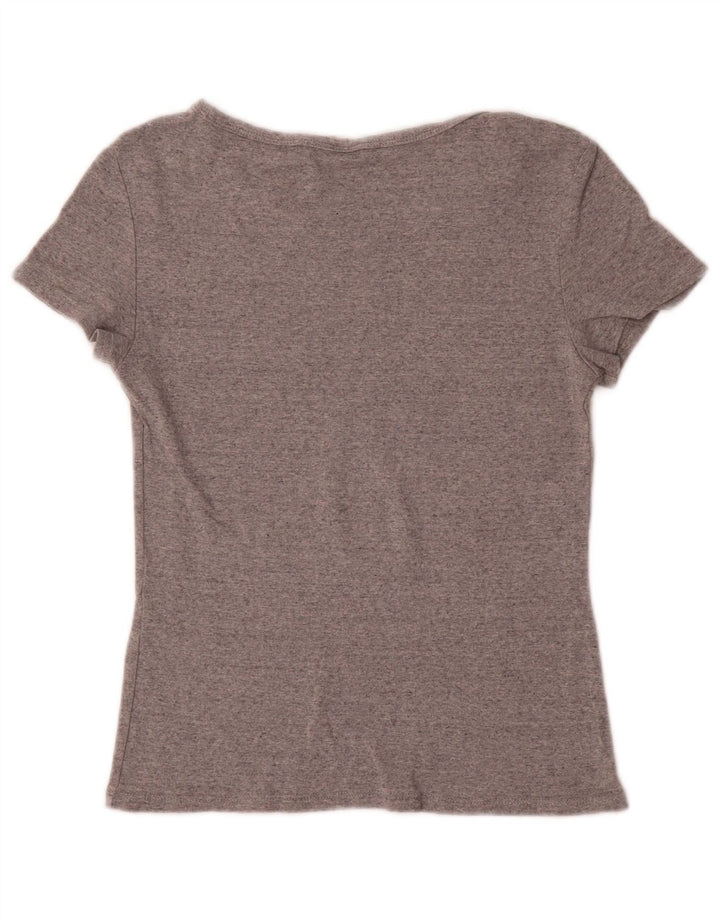 Levi's T-Shirt Femme UK 8 Small Gris Moucheté