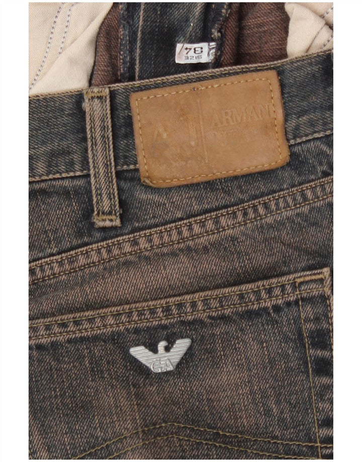 Armani Womens Bootcut Jeans W34 L32 Navy Blue Cotton