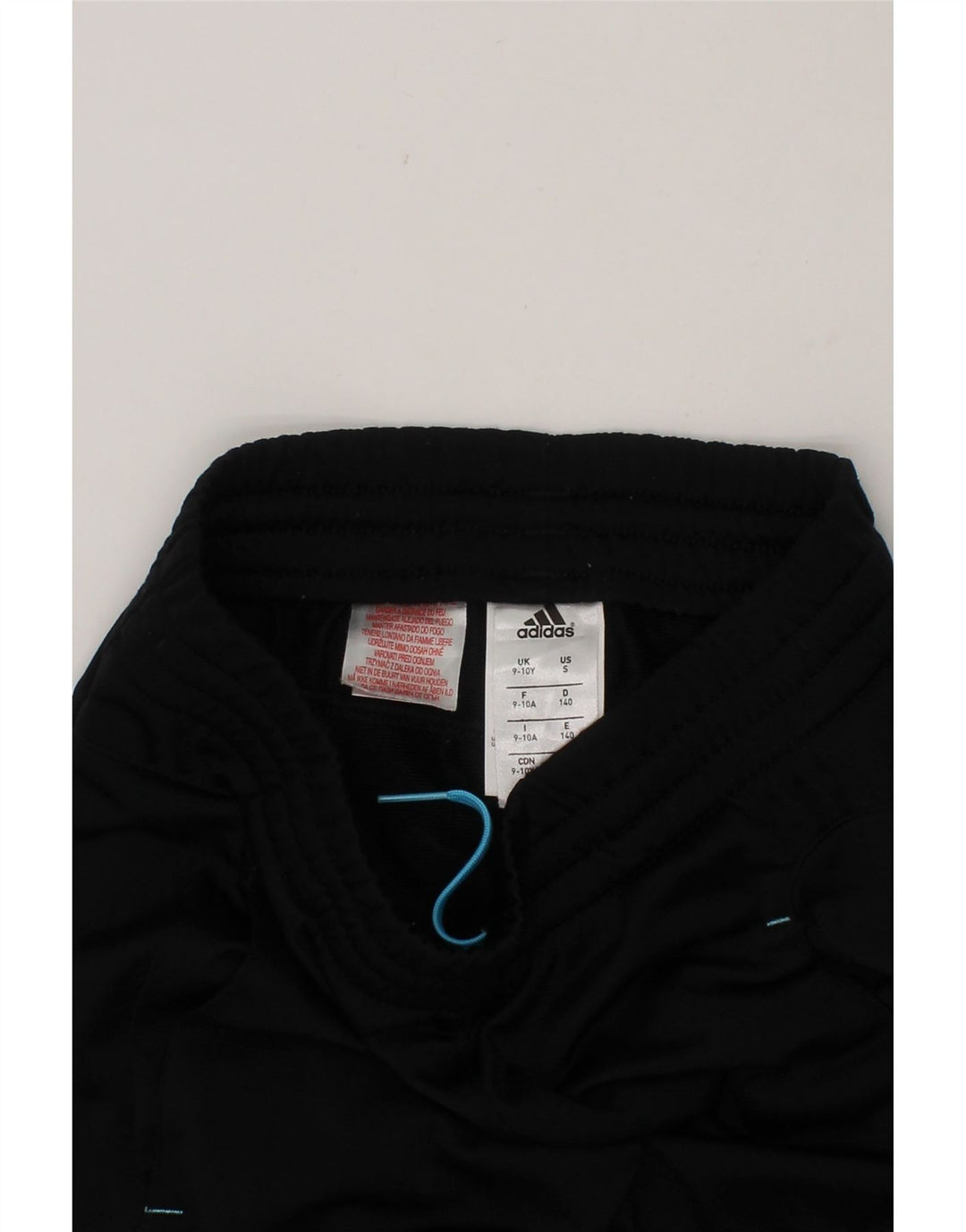 ADIDAS Boys Tracksuit Trousers 9-10 Years  Black Polyester Vintage Adidas and Second-Hand Adidas from Messina Hembry 
