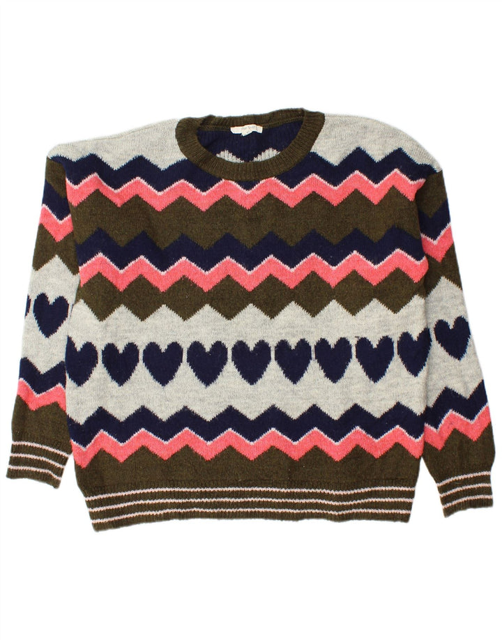 White Stuff Womens Crew Neck Jumper Sweater UK 12 Medium Multicoloured