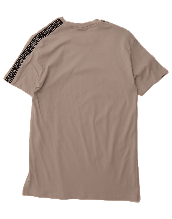 MCKENZIE Mens Graphic T-Shirt Top Small Grey Cotton Vintage Mckenzie and Second-Hand Mckenzie from Messina Hembry 