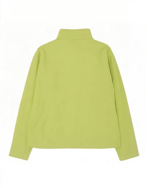 Marks & Spencer Fleecejakke til kvinder UK 12 Medium Green Polyester