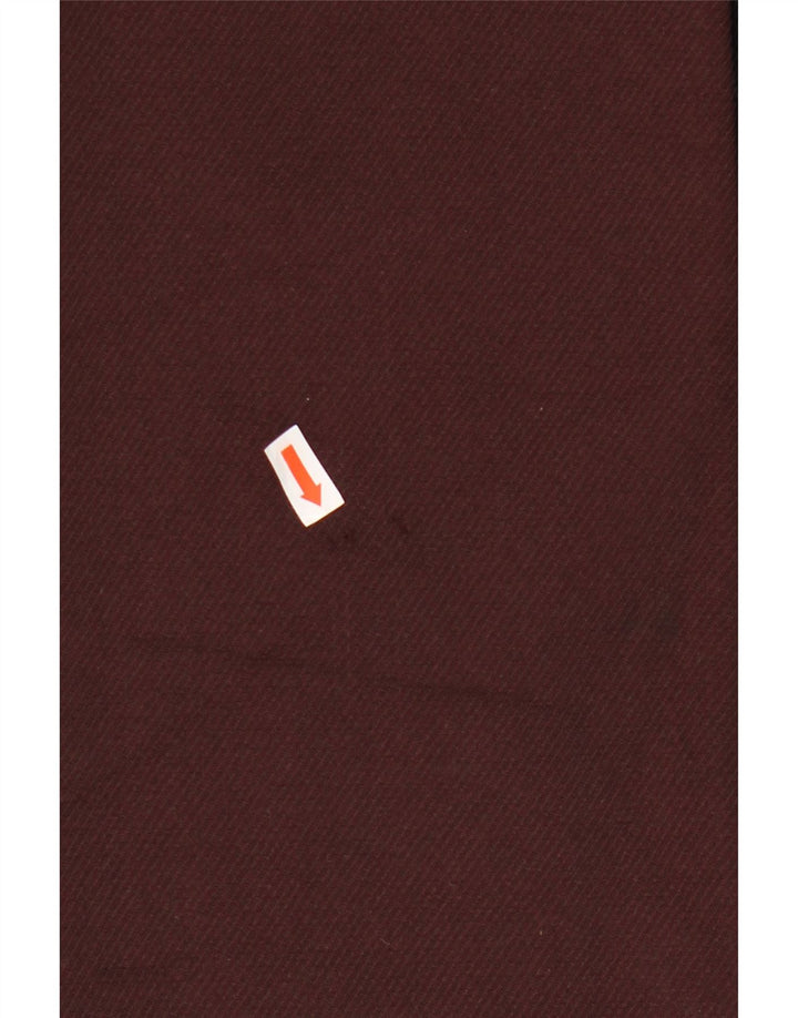 ZARA Womens Open Gilet UK 10 Small Maroon Polyester