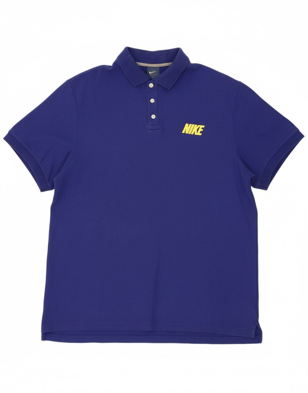 NIKE Mens Polo Shirt 2XL Blue Cotton