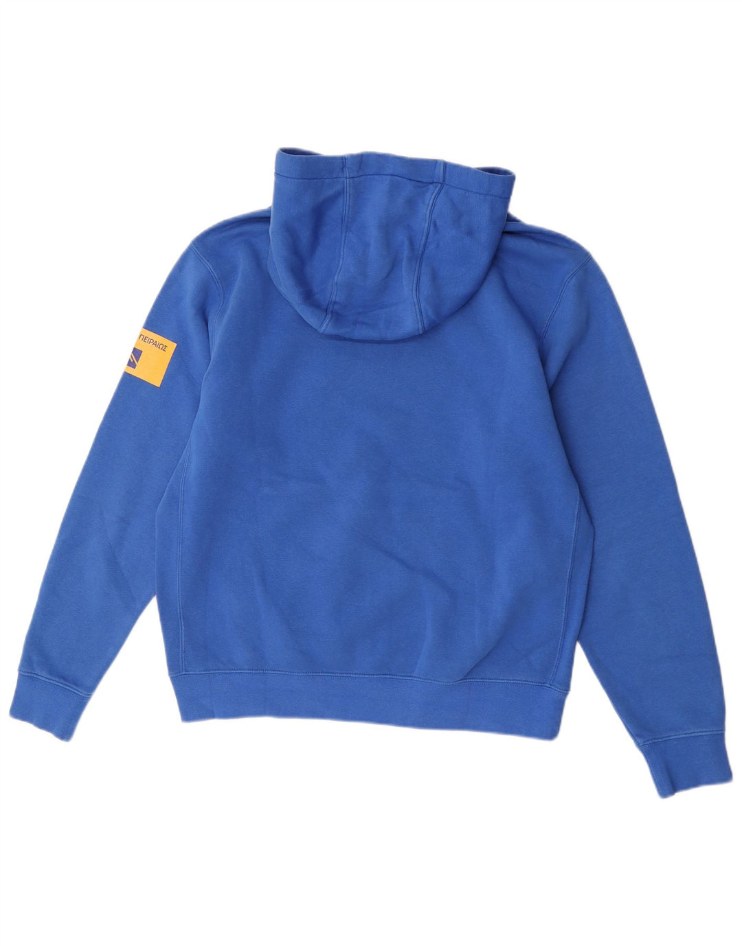 Nike Mens Graphic Hoodie Jumper Medium Blue Cotton