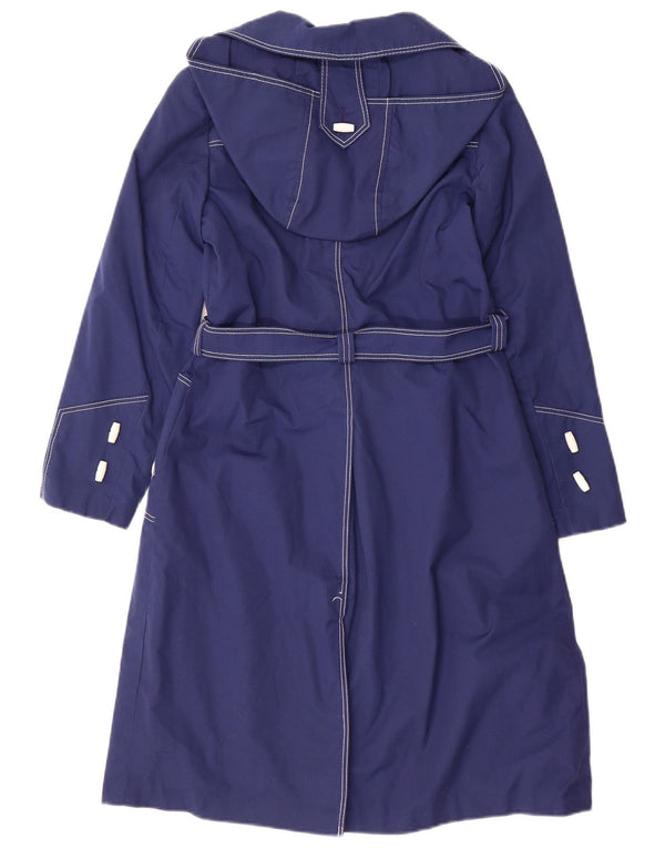 Vintage hættetrøje til piger 11-12 år marineblå polyester