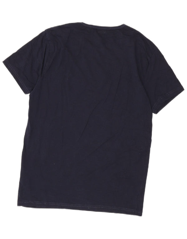 Paul Smith Herren T-Shirt Top Large Marineblau Baumwolle