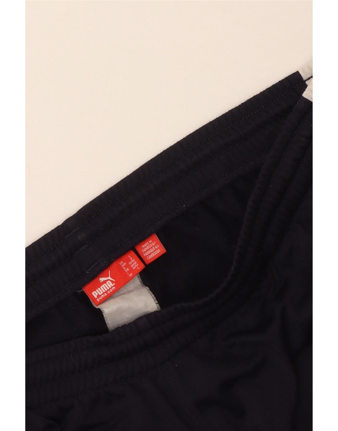 Puma Mens Tracksuit Trousers Large Navy Blue Colourblock