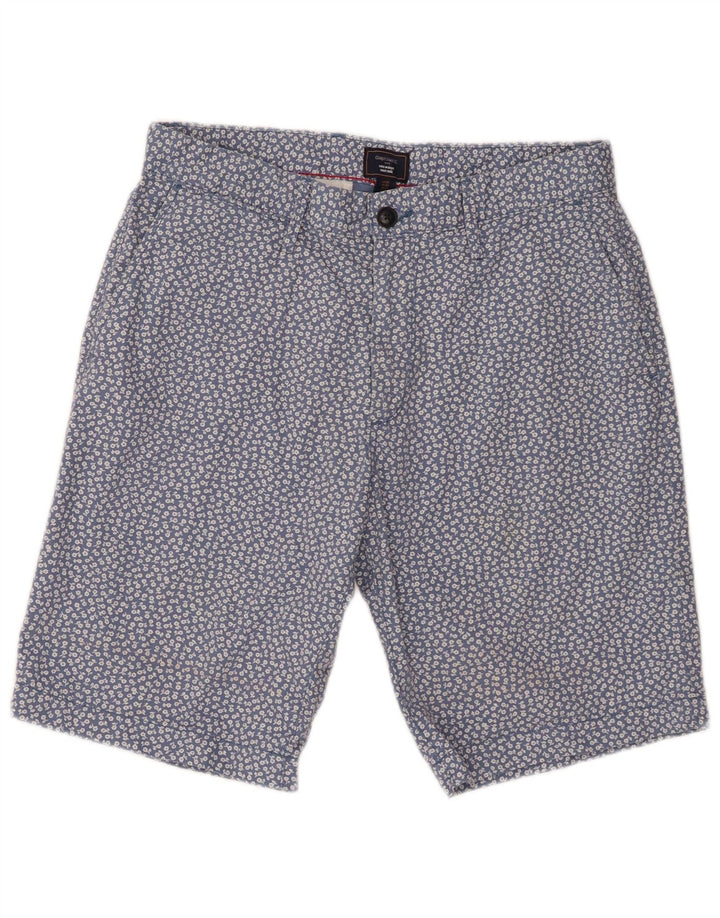 Gap Mens Khakis Chino Shorts W32 Medium  Blue Floral Cotton