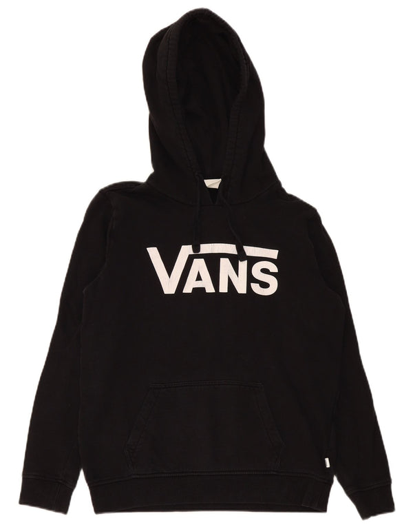 Felpa con cappuccio grafica da uomo Vans Small in cotone nero