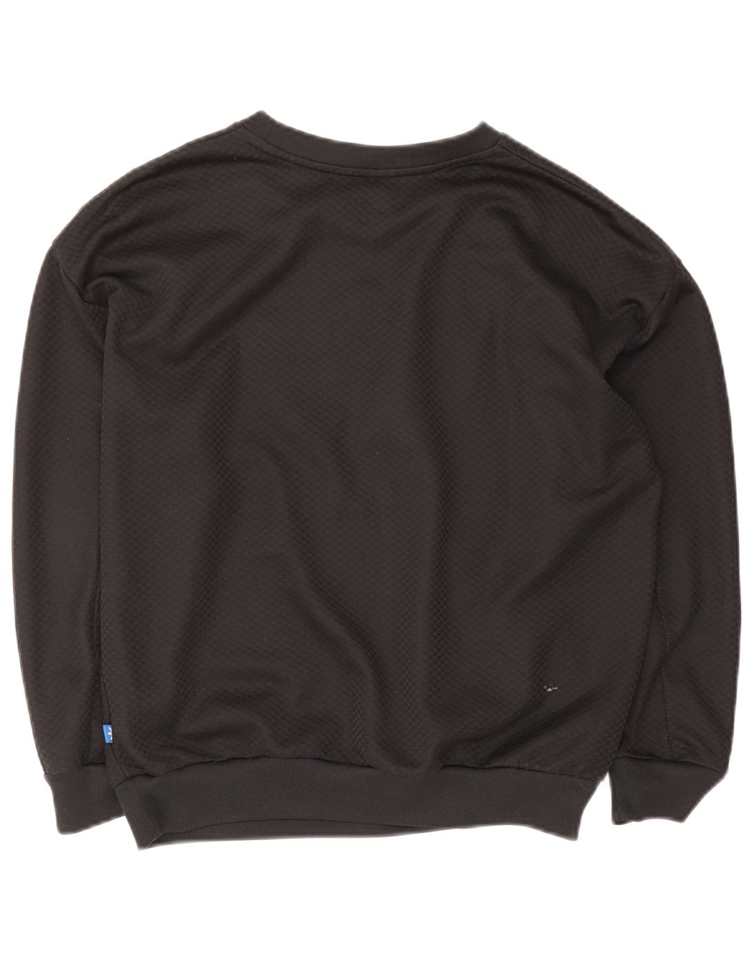 Adidas Womens Graphic Sweatshirt Jumper UK 12 Medium Black Polyester