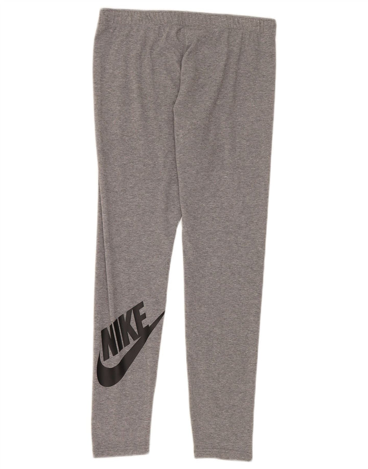 Nike Dame Grafiske Leggings UK 14 Large Grå Flecked