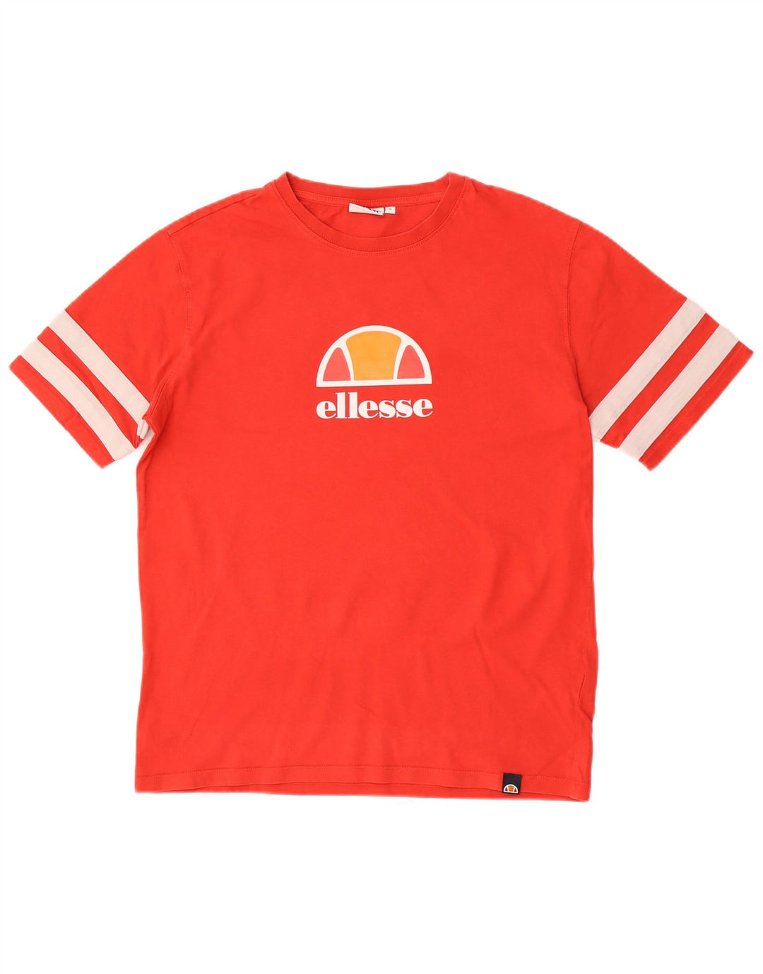 Ellesse Mens Graphic T-Shirt Top Small Red Cotton
