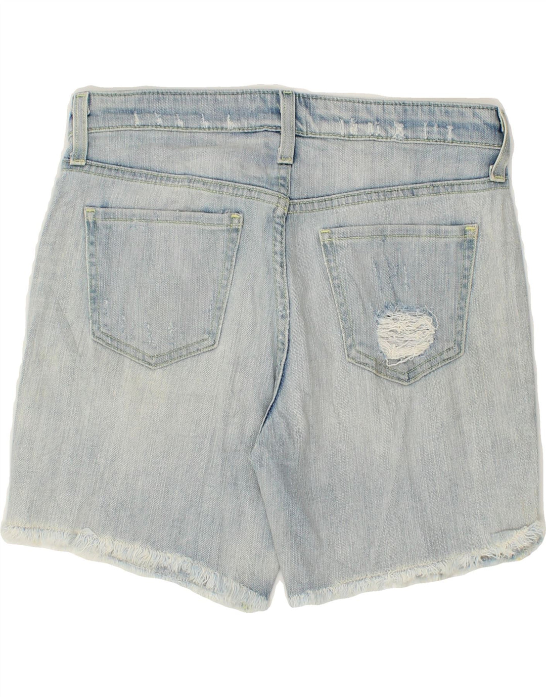 MOSSIMO Womens Boyfriend Distressed Denim Shorts US 4 Small W27 Blue Vintage Mossimo and Second-Hand Mossimo from Messina Hembry 