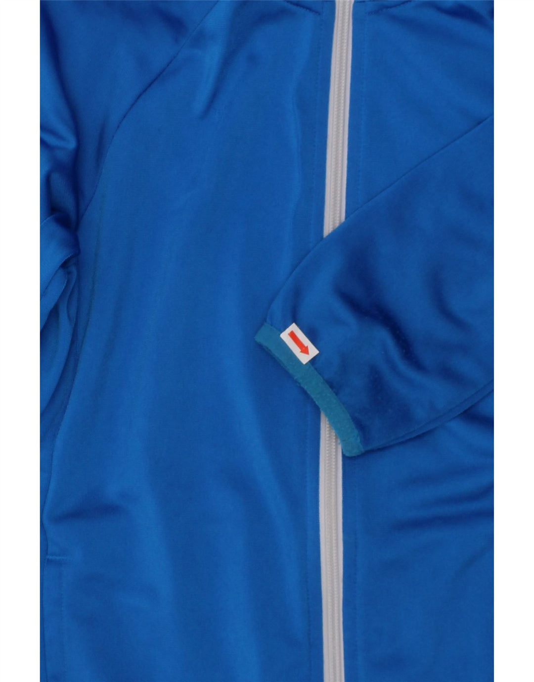 ADIDAS Boys Tracksuit Top Jacket 9-10 Years Blue Polyester