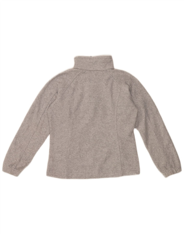 Columbia Womens Fleece Jacket UK 14 Medium Grey Polyester