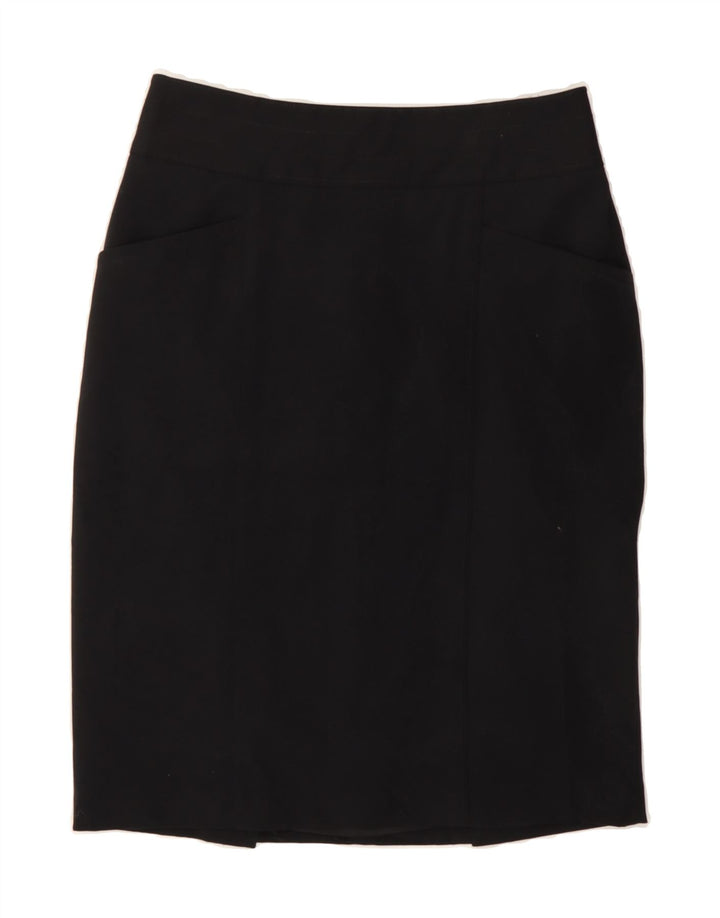 MOSSIMO Womens Pencil Skirt US 8 Medium W28 Black Polyester Vintage Mossimo and Second-Hand Mossimo from Messina Hembry 