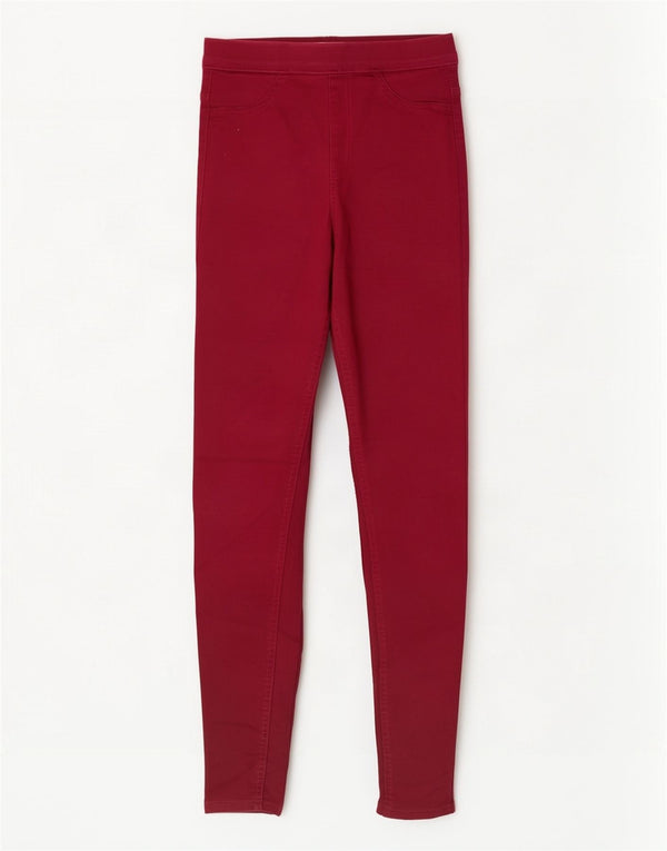 Marks & Spencer Damen Jegging-Jeans UK 8 Small W26 L30 Burgund Baumwolle