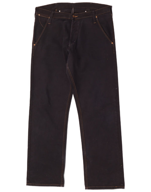 Męskie jeansy Wrangler Casey Straight W36 L34 Czarne bawełniane