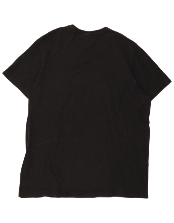 Adidas Mens Graphic T-Shirt Top XL Black Cotton