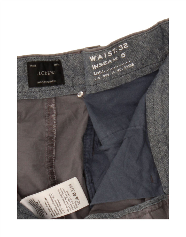 J. CREW Womens Chino Shorts W32 Large  Grey Cotton Vintage J. Crew and Second-Hand J. Crew from Messina Hembry 