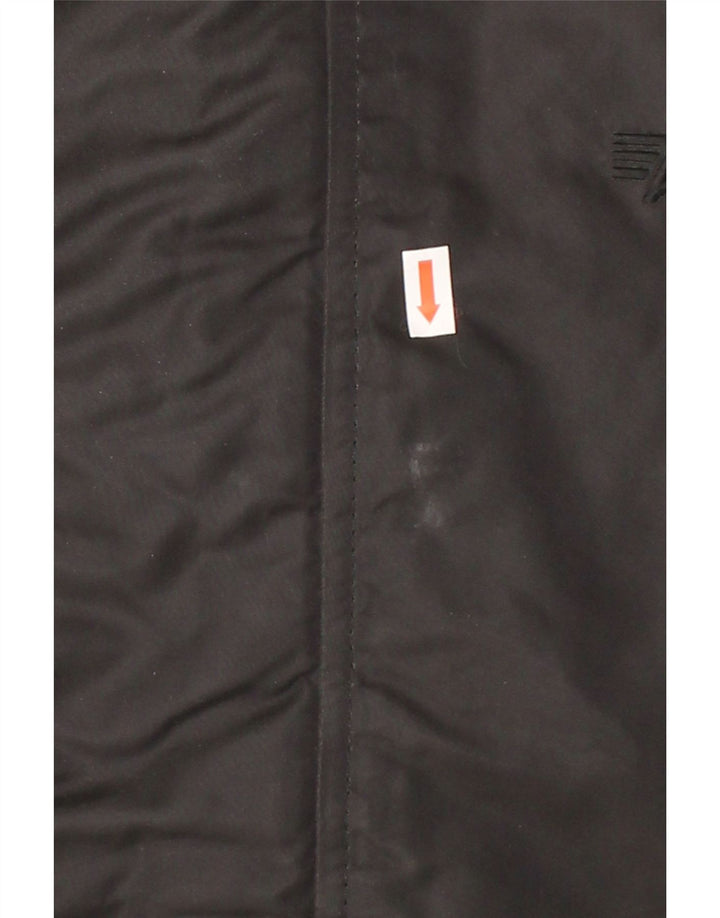 ALPHA INDUSTRIES Mens Hooded Windbreaker Jacket UK 38 Medium Black Vintage Alpha Industries and Second-Hand Alpha Industries from Messina Hembry 